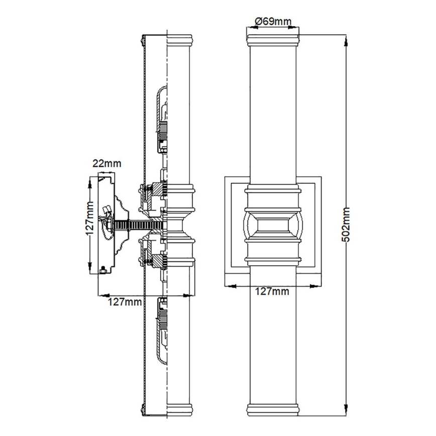 Elstead - LED Koupelnové svítidlo PAYNE 2xG9/3W/230V IP44  