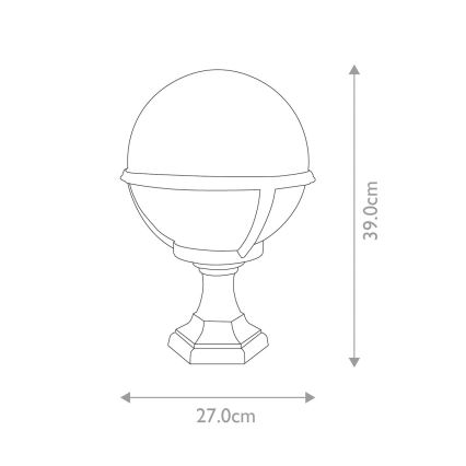 Elstead - Venkovní lampa GLENBEIGH 1xE27/100W/230V IP44