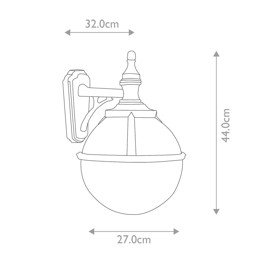 Elstead - Venkovní nástěnné svítidlo GLENBEIGH 1xE27/100W/230V IP44