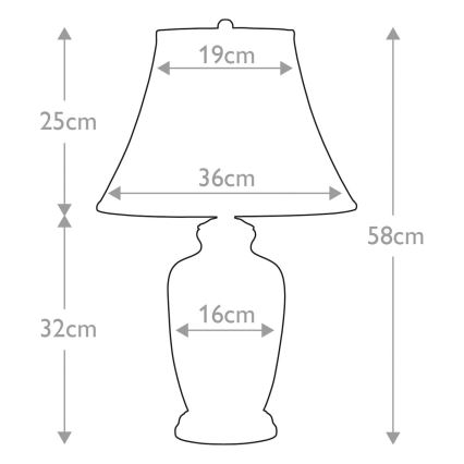 Elstead - Stolní lampa GOLDTHISTLE 1xE27/60W/230V