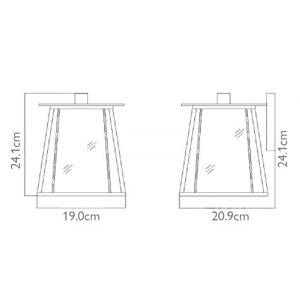 Elstead - Venkovní nástěnné svítidlo WALKER 1xE27/100W/230V IP44  