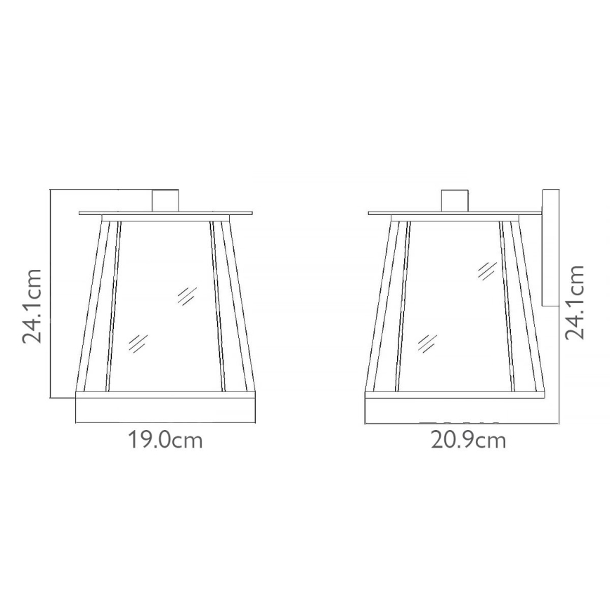 Elstead - Venkovní nástěnné svítidlo WALKER 1xE27/100W/230V IP44  
