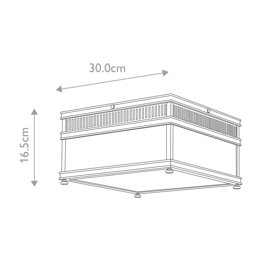 Elstead - Venkovní stropní svítidlo HOLBORN 2xE27/60W/230V IP44