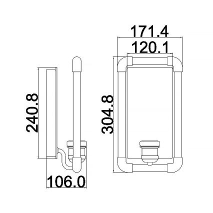 Elstead - Nástěnné svítidlo IMAHN 1xE27/60W/230V    