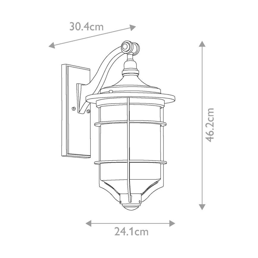 Elstead - Venkovní nástěnné svítidlo ROYAL 1xE27/60W/230V IP44