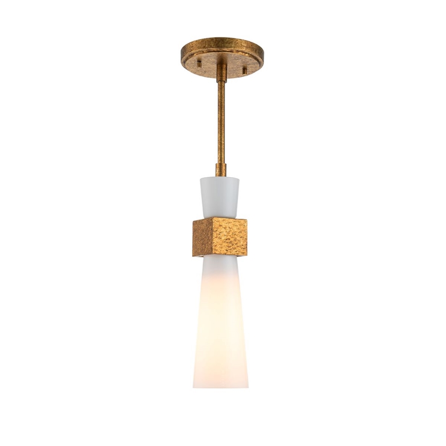 Elstead - Lustr na tyči KRISTY 1xE27/40W/230V pr. 15,2 cm měděná