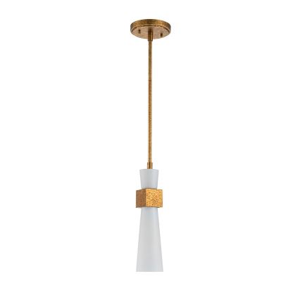 Elstead - Lustr na tyči KRISTY 1xE27/40W/230V pr. 15,2 cm měděná