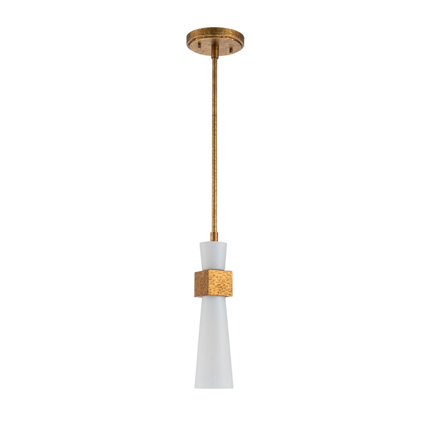 Elstead - Lustr na tyči KRISTY 1xE27/40W/230V pr. 15,2 cm měděná