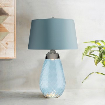 Elstead - LED Stolní lampa LENA 1xE27/40W/230V + 1xGU10/7W 74 cm modrá