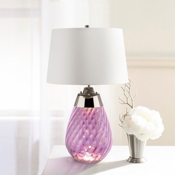 Elstead - LED Stolní lampa LENA 1xE27/40W/230V + 1xGU10/7W 74 cm růžová