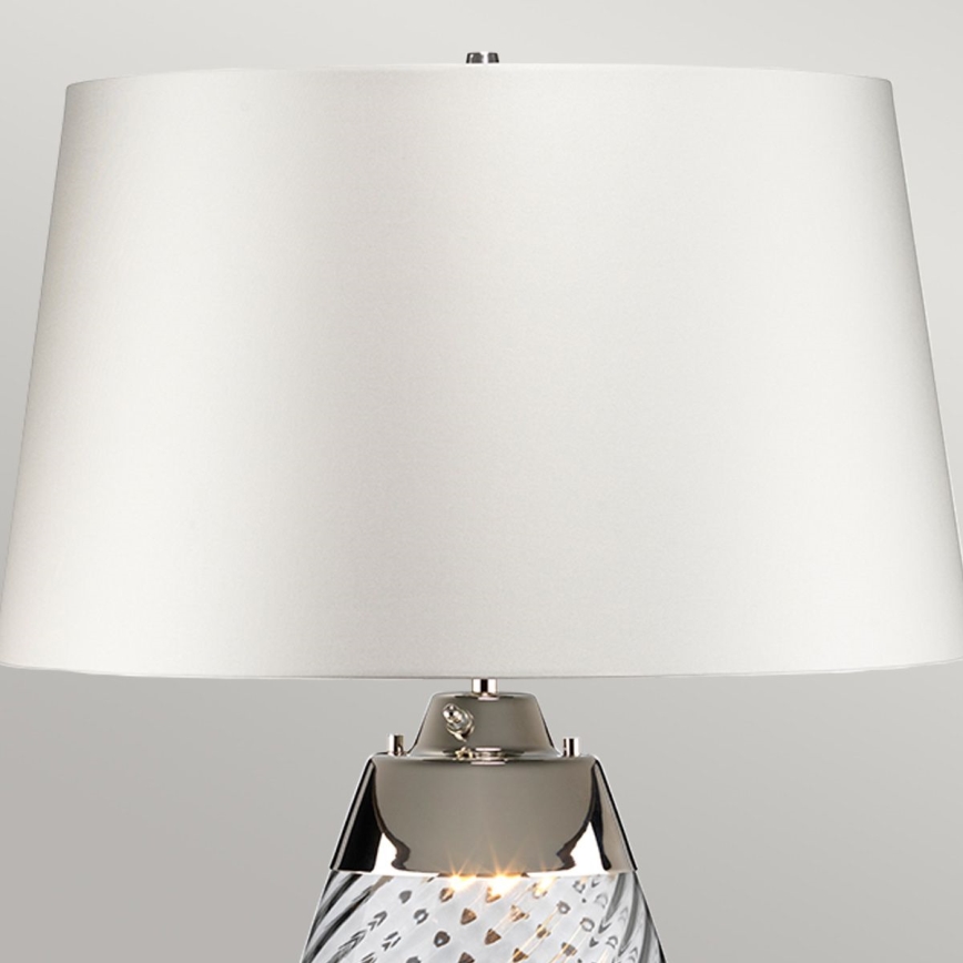Elstead - LED Stolní lampa LENA 1xE27/40W/230V + 1xGU10/7W 74 cm bílá