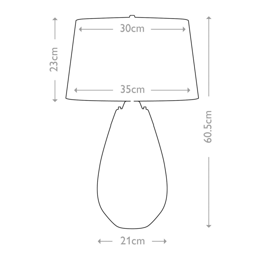 Elstead - LED Stolní lampa LENA 1xE27/60W/230V + 1xGU10/7W 60,5 cm šedá