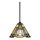 Elstead - Lustr na tyči Tiffany INGLENOOK 1xE27/100W/230V