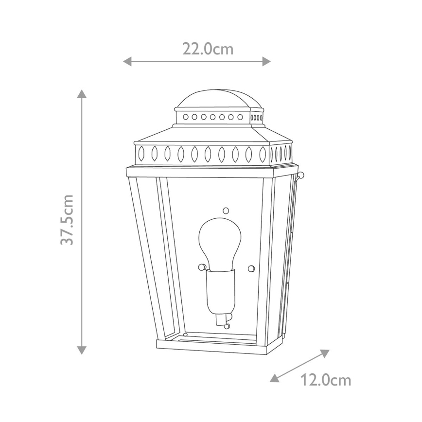 Elstead - Venkovní nástěnné svítidlo MANSION HOUSE 1xE27/60W/230V IP44