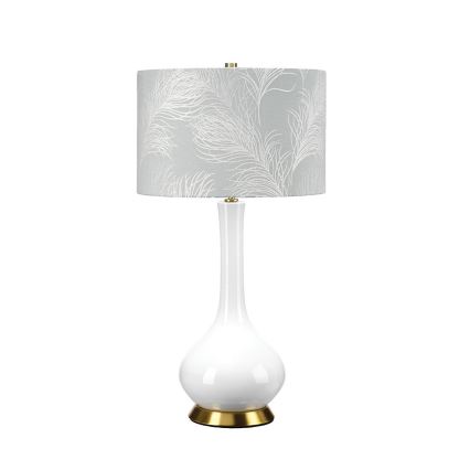 Elstead - Stolní lampa MILO 1xE27/60W/230V šedá