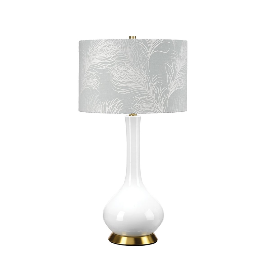 Elstead - Stolní lampa MILO 1xE27/60W/230V šedá