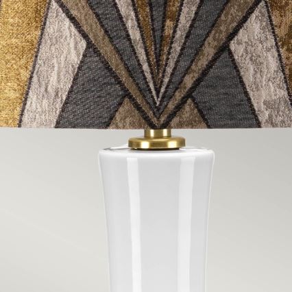 Elstead - Stolní lampa MILO 1xE27/60W/230V šedá/zlatá