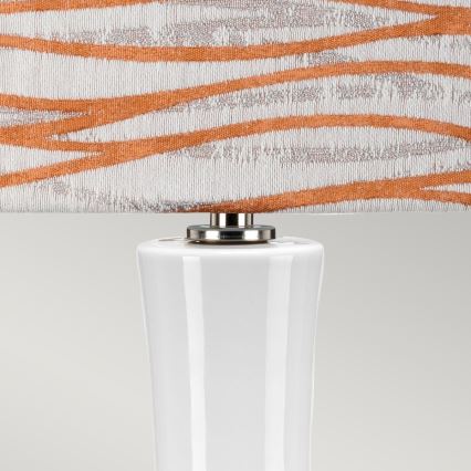 Elstead - Stolní lampa MILO 1xE27/60W/230V bílá/oranžová