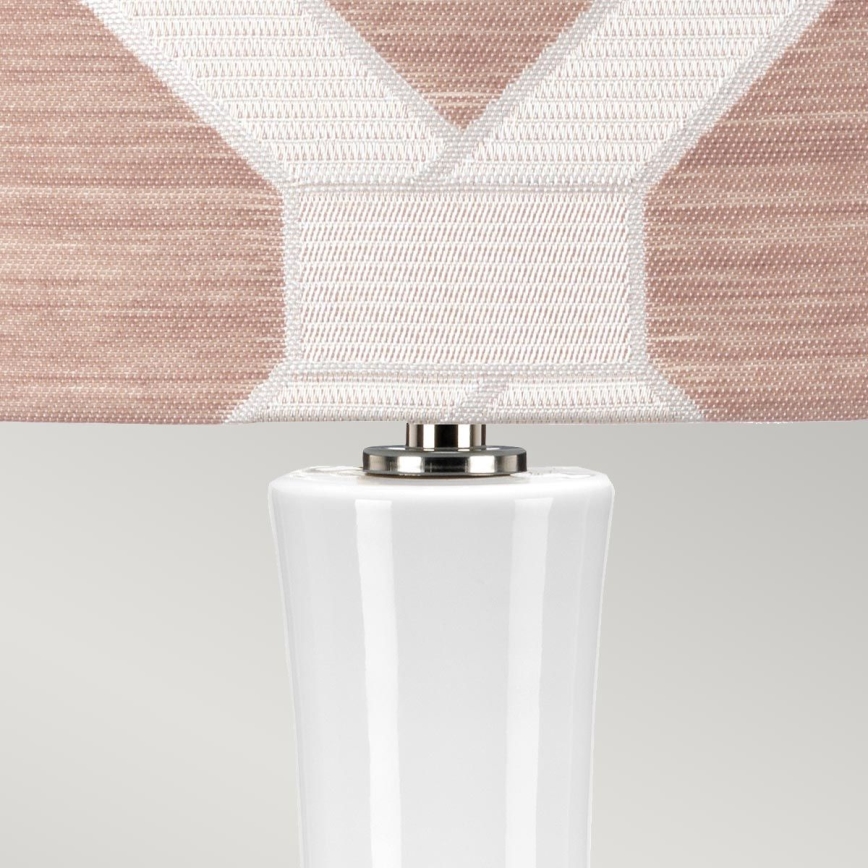 Elstead - Stolní lampa MILO 1xE27/60W/230V růžová