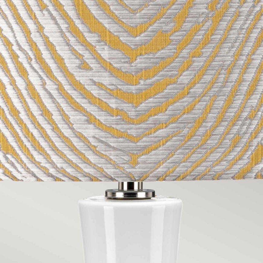 Elstead - Stolní lampa MILO 1xE27/60W/230V šedá/zlatá