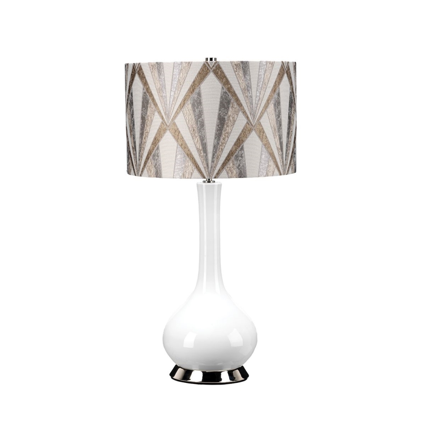 Elstead - Stolní lampa MILO 1xE27/60W/230V šedá/hnědá