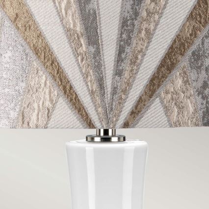 Elstead - Stolní lampa MILO 1xE27/60W/230V šedá/hnědá