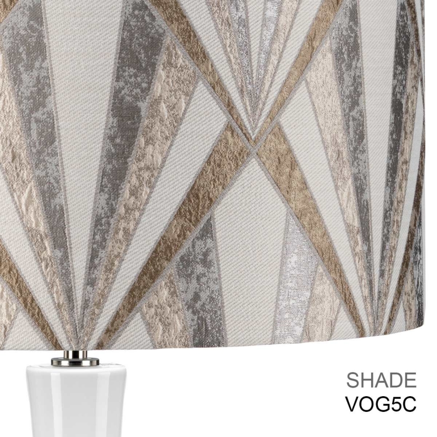 Elstead - Stolní lampa MILO 1xE27/60W/230V šedá/hnědá