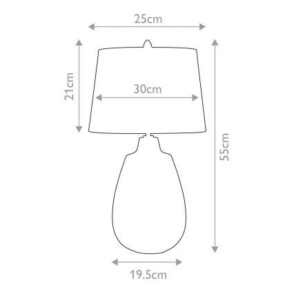 Elstead - Stolní lampa NEWHAM 1xE27/60W/230V