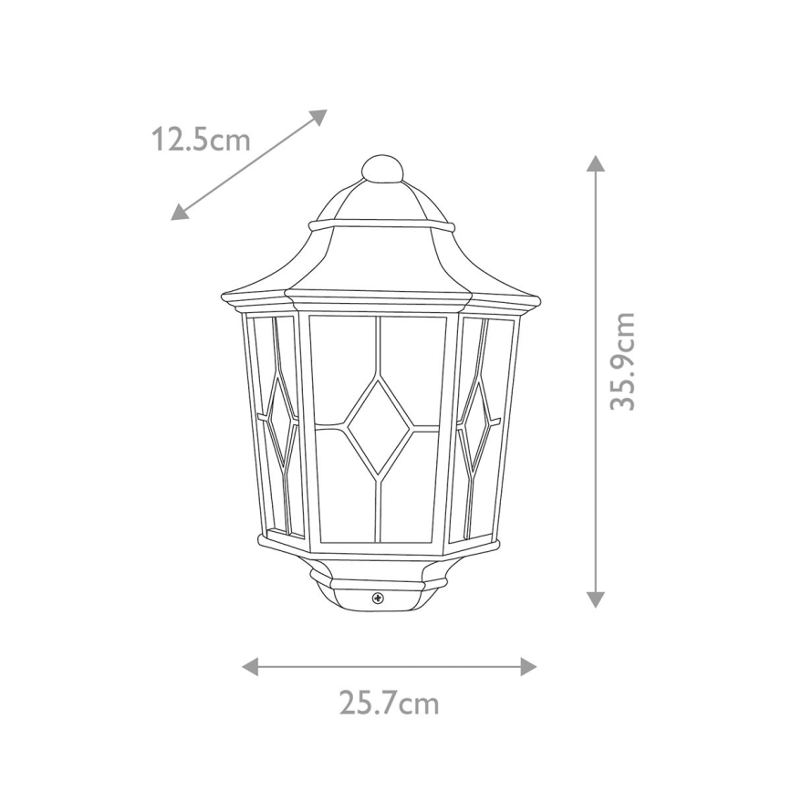 Elstead - Venkovní nástěnné svítidlo NORFOLK 1xE27/100W/230V IP43  