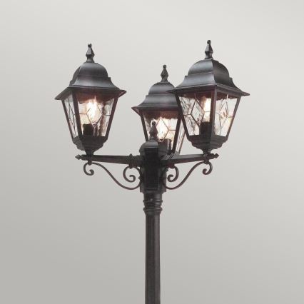 Elstead - Venkovní lampa NORFOLK 3xE27/100W/230V IP43 černá