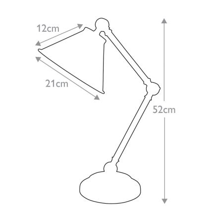 Elstead - Stolní lampa PROVENCE ELEMENT 1xE27/60W/230V bílá