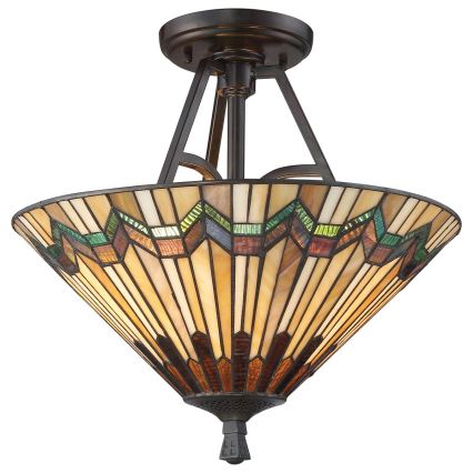 Elstead - Přisazený lustr Tiffany ALCOTT 2xE27/60W/230V