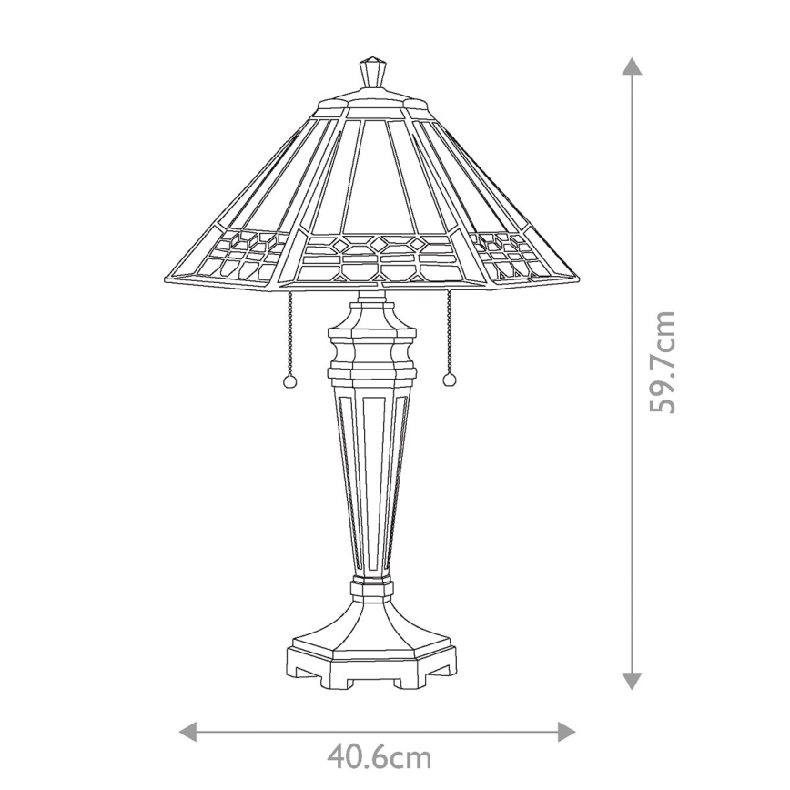 Elstead - Stolní lampa ALCOTT 2xE27/60W/230V    