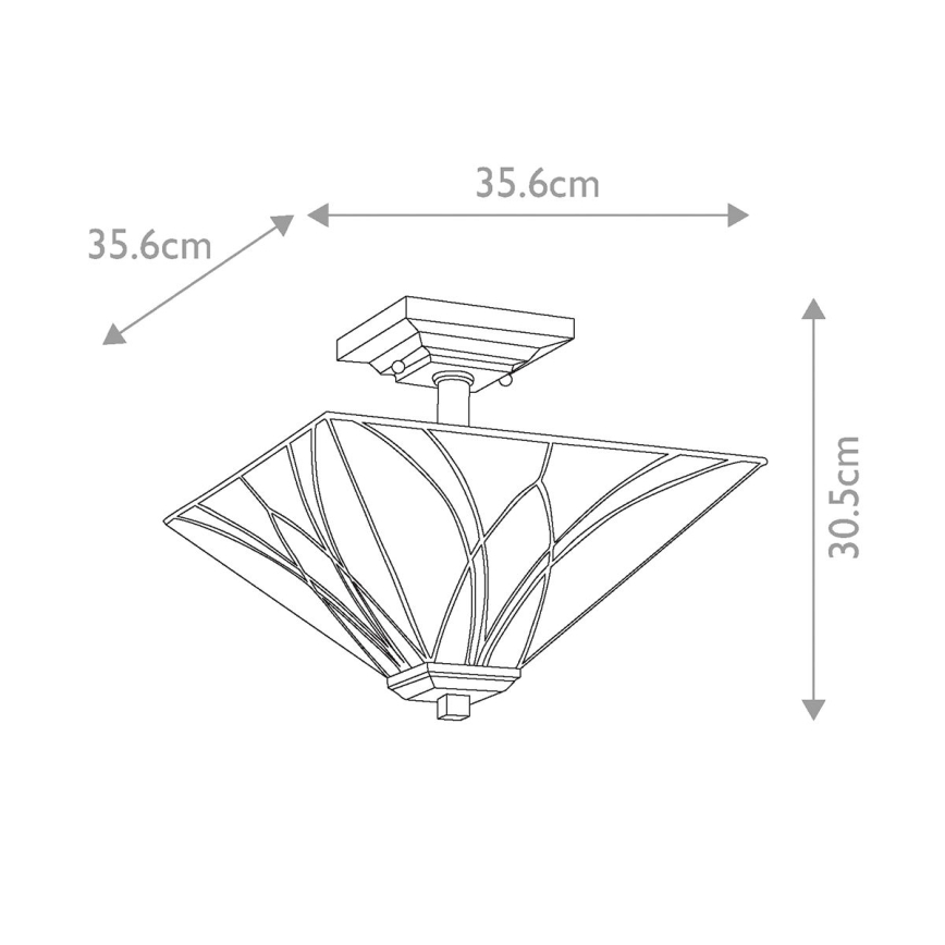 Elstead - Stropní svítidlo Tiffany ASHEVILLE 2xE27/100W/230V    