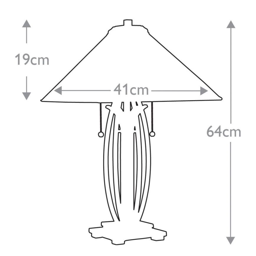 Elstead - Stolní lampa Tiffany ASHEVILLE 2xE27/60W/230V    