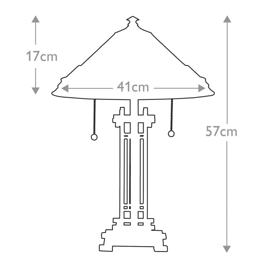 Elstead - Stolní lampa CHASTAIN 2xE27/60W/230V    