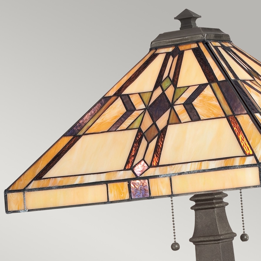 Elstead - Stolní lampa Tiffany FINTON 2xE27/60W/230V    