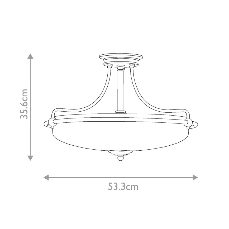 Elstead - Přisazený lustr GRIFFIN 4xE27/100W/230V bronz