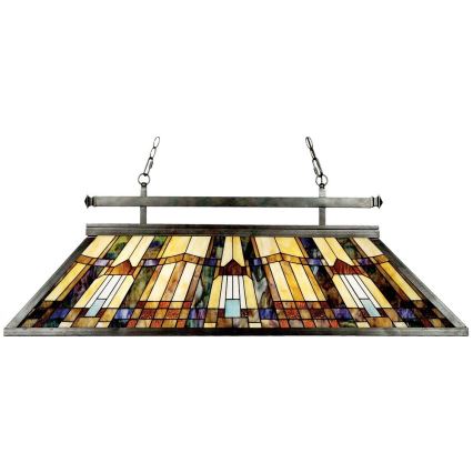 Elstead - Lustr na řetězu Tiffany INGLENOOK 3xE27/100W/230V   