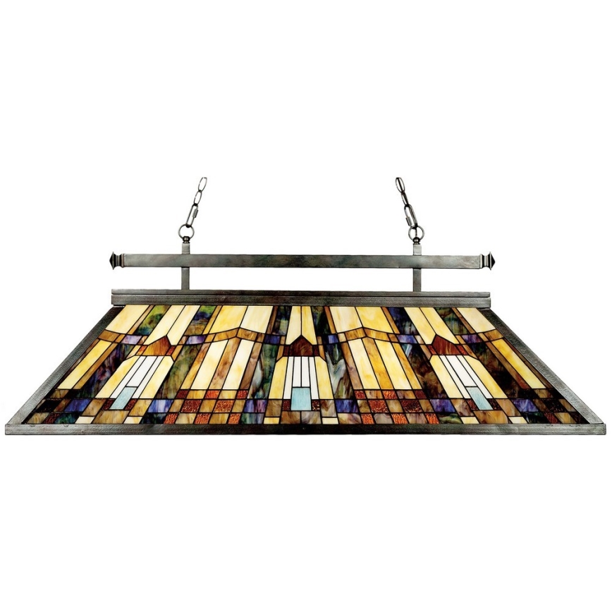 Elstead - Lustr na řetězu Tiffany INGLENOOK 3xE27/100W/230V   