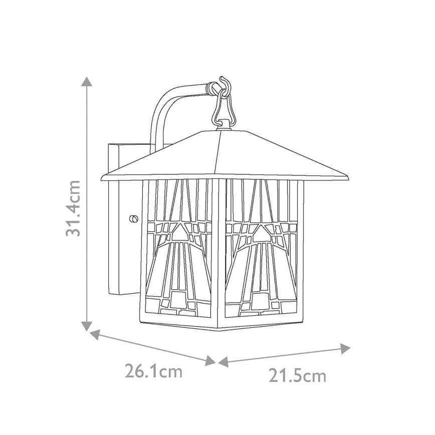 Elstead - nástěnné svítidlo INGLENOOK 1xE27/60W/230V IP44    