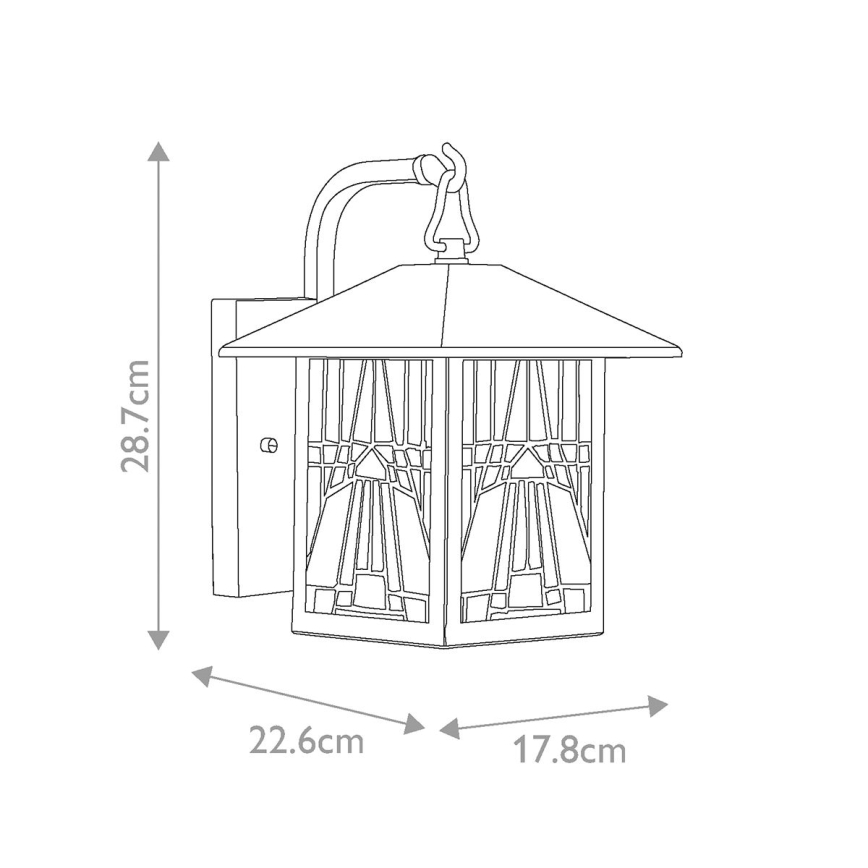 Elstead - nástěnné svítidlo INGLENOOK 1xE27/60W/230V IP44    