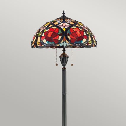 Elstead - Stojací lampa Tiffany LARISSA 2xE27/100W/230V    