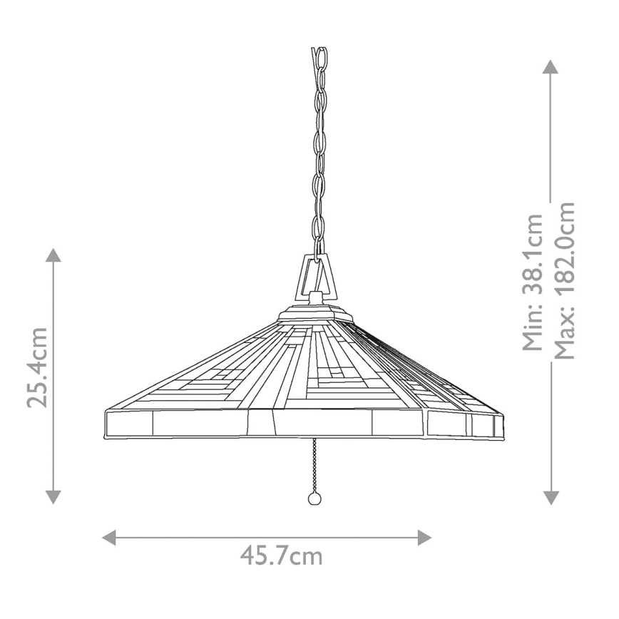 Elstead - Lustr na řetězu STEPHEN 3xE27/60W/230V   