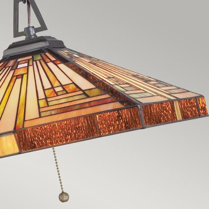 Elstead - Lustr na řetězu Tiffany STEPHEN 3xE27/60W/230V   