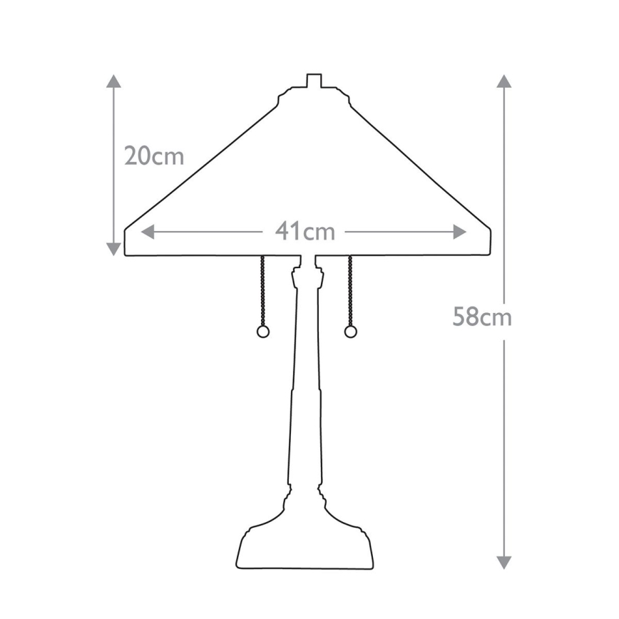 Elstead - Stolní lampa Tiffany STEPHEN 2xE27/60W/230V