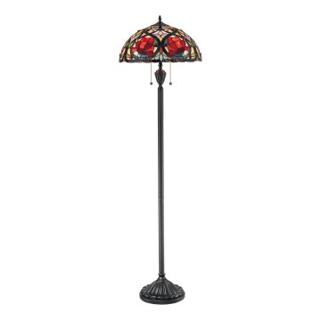 Elstead - Stojací lampa Tiffany LARISSA 2xE27/100W/230V    
