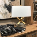 Elstead - Stolní lampa JACKSON SQUARE 1xE27/60W/230V