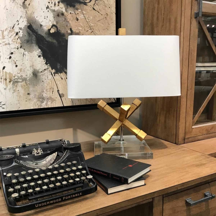 Elstead - Stolní lampa JACKSON SQUARE 1xE27/60W/230V