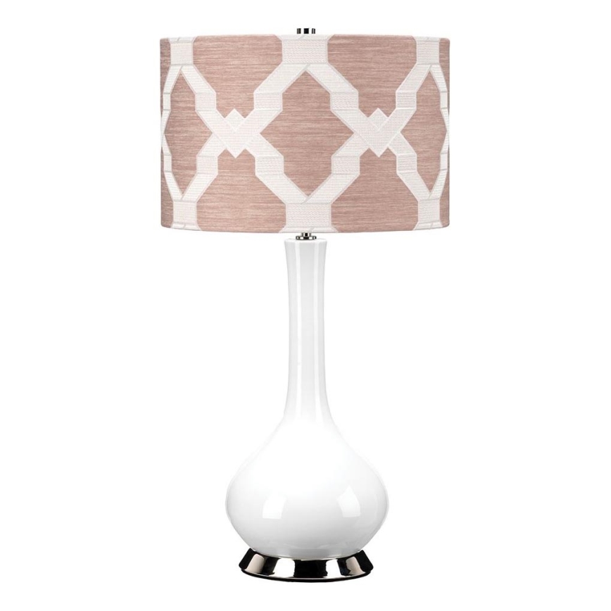 Elstead - Stolní lampa MILO 1xE27/60W/230V růžová